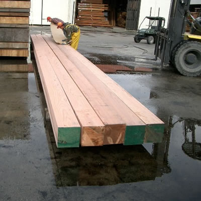 Redwood Beams & Timbers Milled at Redwood Lumber & Supply Company